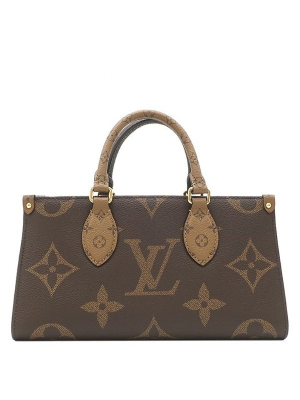 Louis Vuitton 2-Way Bag On The Go East West Monogram Canvas Reverse Giant Gold